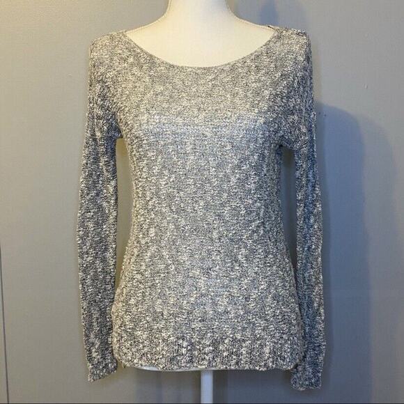 Abercrombie Kids Gray Knit Long Sleeve Pullover Sweater A&F - Picture 2 of 9